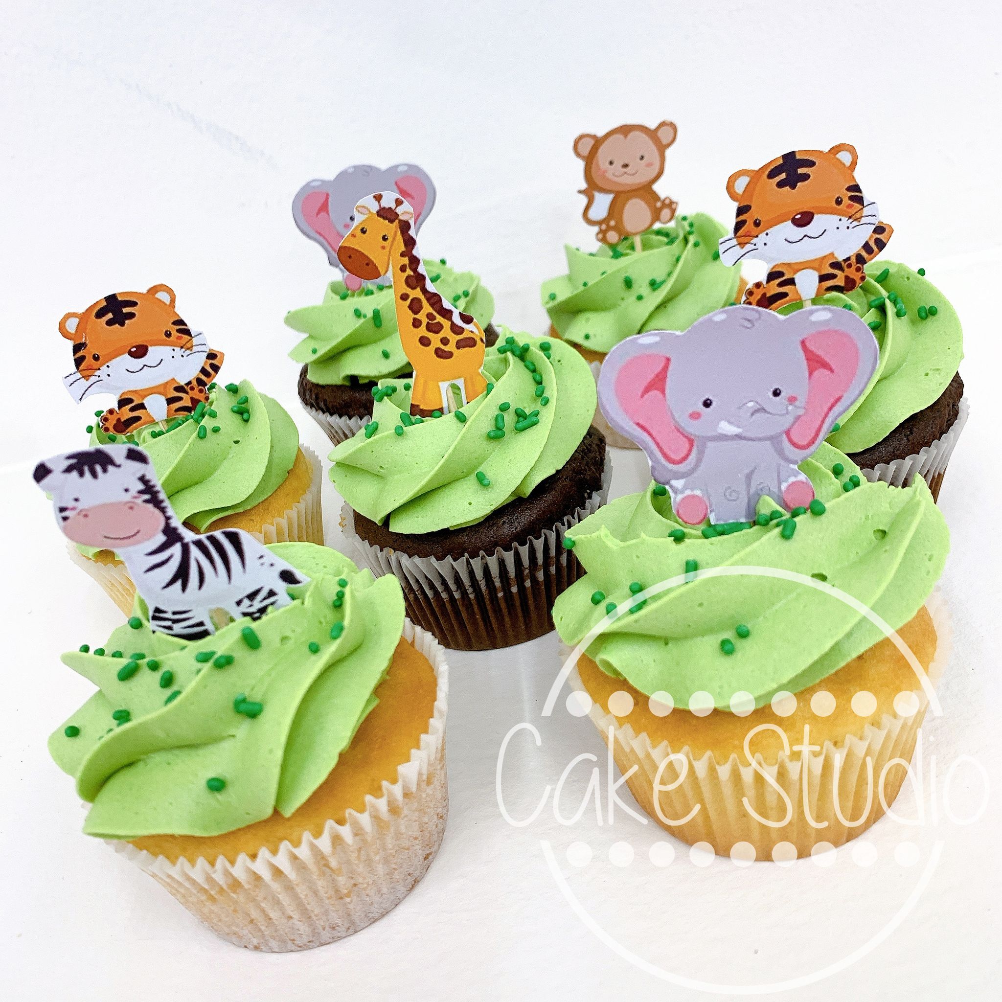 Caja 6 Cupcakes Personalizados - Frosting con Impresión