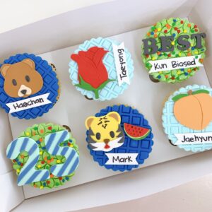 Caja 6 Cupcakes Personalizados - Fondant 2D